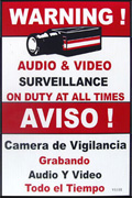 Sentry US Red CCTV Video Surveillance Warning Sign